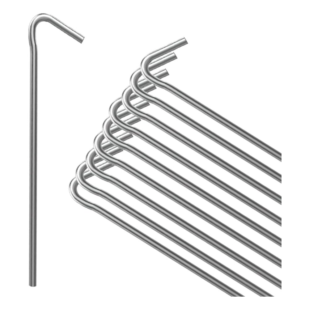 tent peg -1 ANSIO Galvanized Tent Pegs Pack of 10 - Image 1